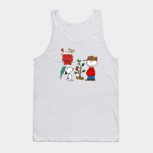 Classic Christmas- A Very Charlie Brown Tree Tank Top