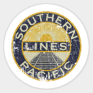 Southern Pacific Lines – Classic American Railroad Emblem Since 1865 Sticker
