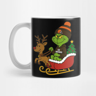 Go Browns Christmas Grinch Mug