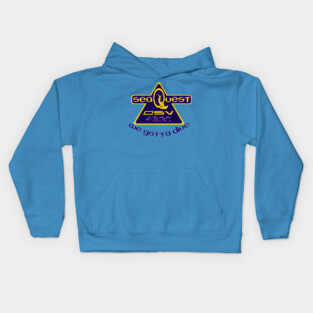 SeaQuest Show Logo with Podcast Catchphrase Kids Hoodie