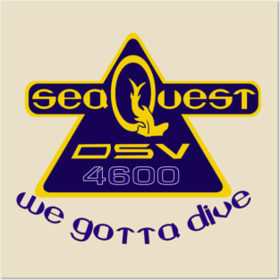 SeaQuest Show Logo with Podcast Catchphrase Posters and Art