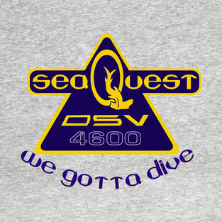 SeaQuest Show Logo with Podcast Catchphrase T-Shirt