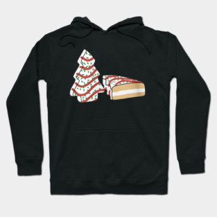 Christmas Tree Cake Funny Lil Debbie Holidays Festive Graphic Gift for Bakers Hoodie