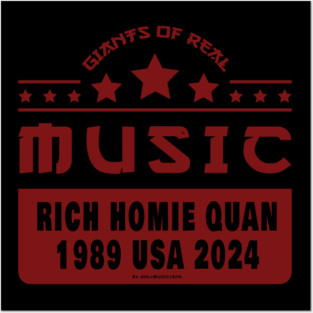 Rich Homie Quan DEC26 USA 1989 2024 Music D5047 Posters and Art