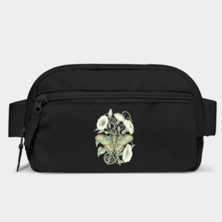 Luna Moth with Soft Pale Moonflowers Bag