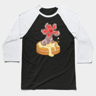 Demodog Pancake Baseball T-Shirt