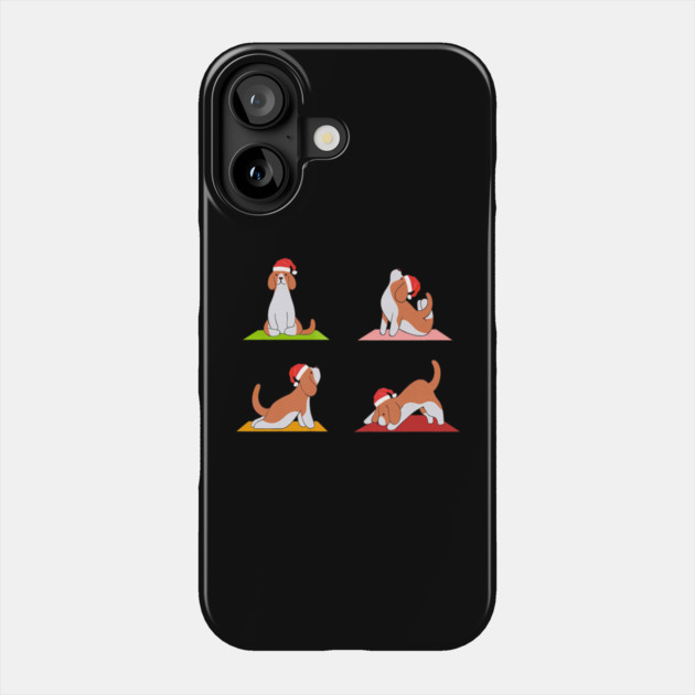 Beagle Makes Yoga Funny Dogs In Yoga Poses For Christmas Phone Case by yangho