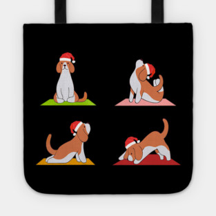 Beagle Makes Yoga Funny Dogs In Yoga Poses For Christmas Tote