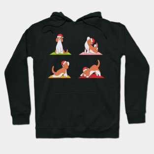 Beagle Makes Yoga Funny Dogs In Yoga Poses For Christmas Hoodie