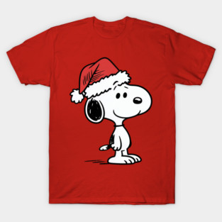 Snoopy-Christmas-Santa-Hat T-Shirt