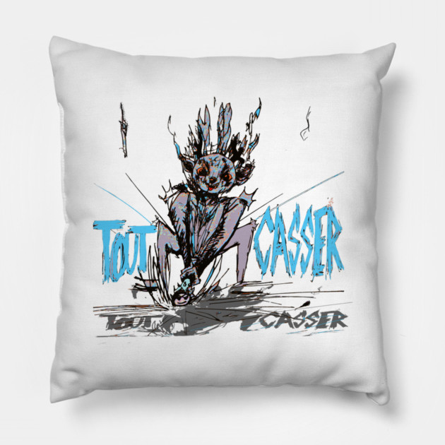 Gringus2000 Tout Casser Animated Illustration Pillow by Art4Music