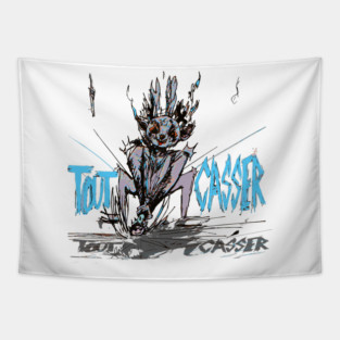 Gringus2000 Tout Casser Animated Illustration Tapestry