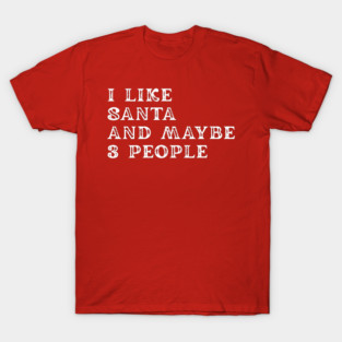 I Like Santa and Maybe 3 People T-Shirt
