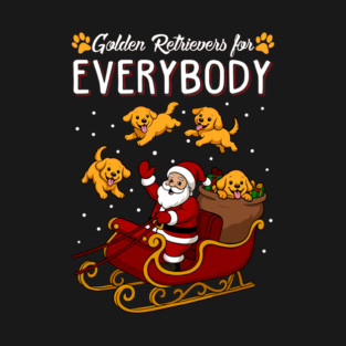 Goldern Retriever Dog Owner Dog Christmas T-Shirt