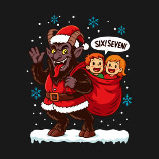 Six Seven Krampus Men Women Kids Ugly Christmas T-Shirt