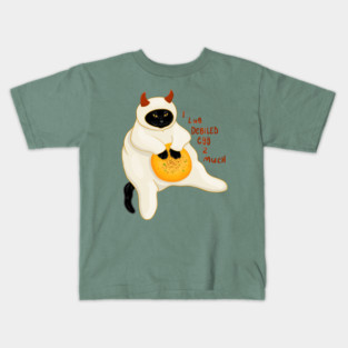 I lub Debiled Egg cat Kids T-Shirt