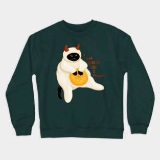I lub Debiled Egg cat Crewneck Sweatshirt