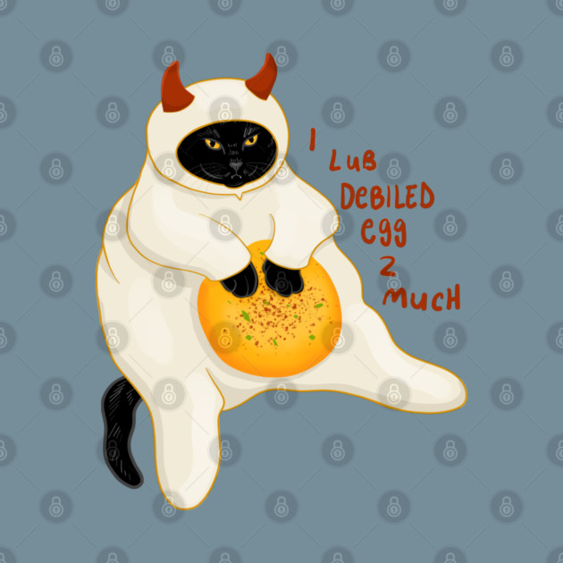 I lub Debiled Egg cat by KilkennyCat Art
