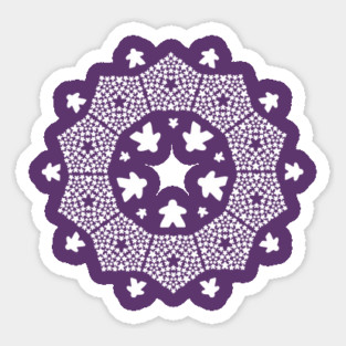 Meeple Mandala Light Sticker