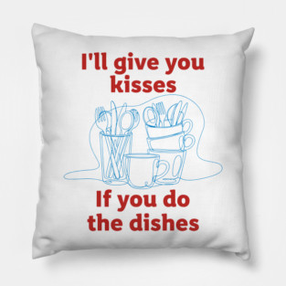 Funny Dish Duty Pillow