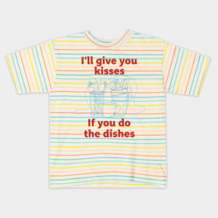 Funny Dish Duty Kids T-Shirt