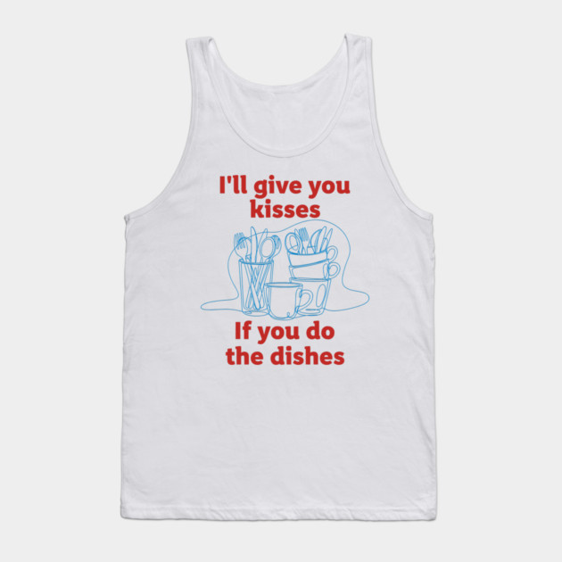 Funny Dish Duty Tank Top by enrynz