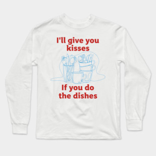 Funny Dish Duty Long Sleeve T-Shirt