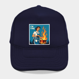 Sarcastic Housewife Burning Dinner Hat