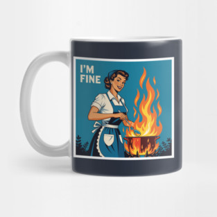 Sarcastic Housewife Burning Dinner Mug