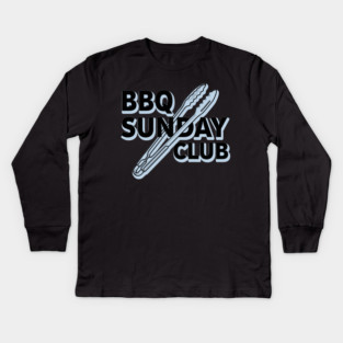 Sizzling BBQ Sunday Club Kids Long Sleeve T-Shirt