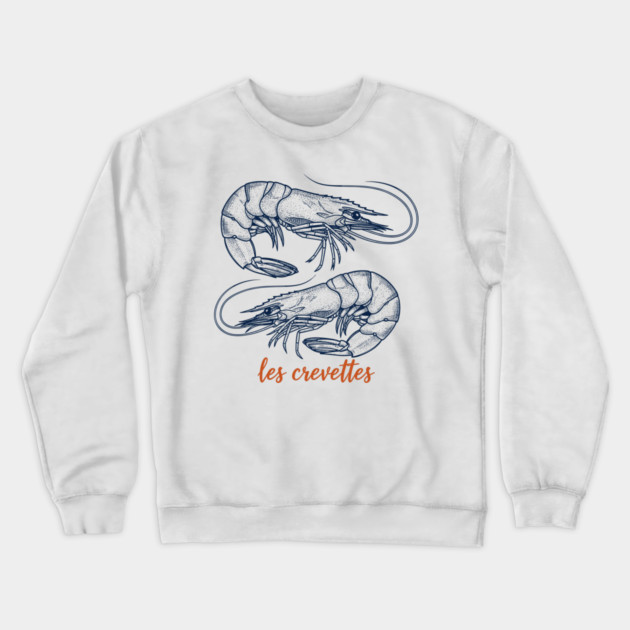 Les Crevettes Crewneck Sweatshirt by enrynz