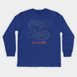 Les Crevettes Kids Long Sleeve T-Shirt