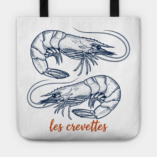 Les Crevettes Tote by enrynz