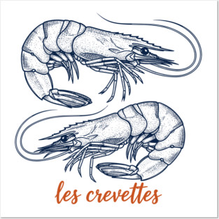 Les Crevettes Posters and Art