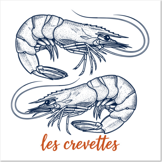 Les Crevettes Wall Art by Digironin