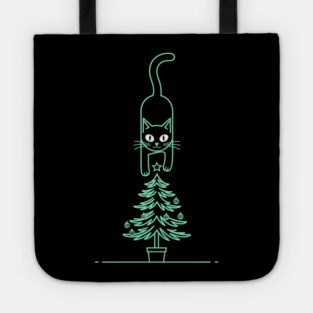 Christmas Cat Tote