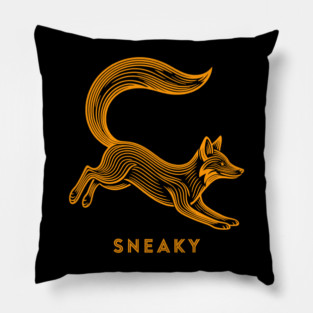 Sneaky Fox Pillow