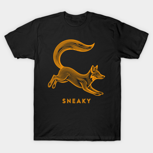 Sneaky Fox T-Shirt by CreativeSage
