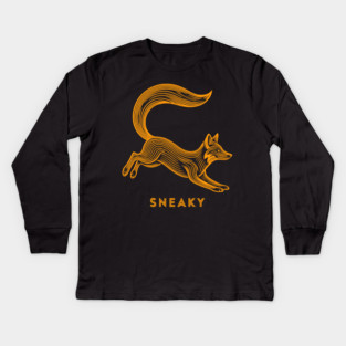 Sneaky Fox Kids Long Sleeve T-Shirt