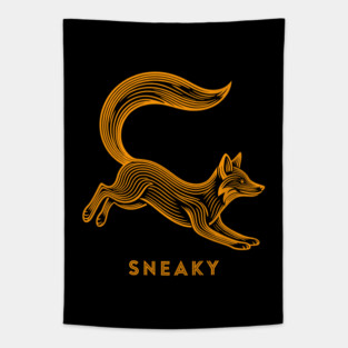 Sneaky Fox Tapestry