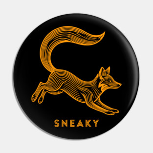 Sneaky Fox Pin