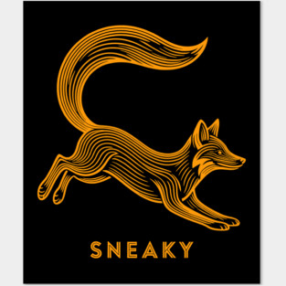 Sneaky Fox Posters and Art