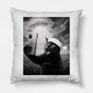 Christmas Cat UFO Pillow