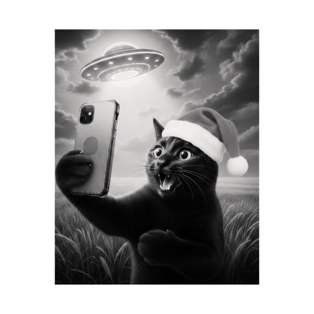 Christmas Cat UFO by CreativeSage