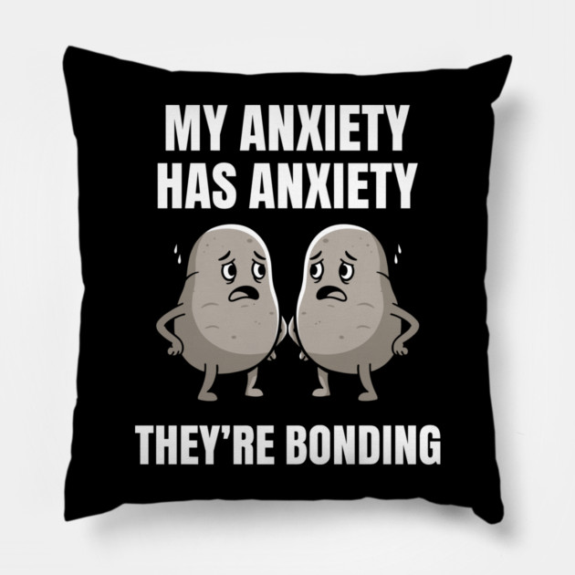 Anxious Anxiety Meme Pillow by enrynz