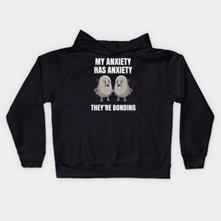 Anxious Anxiety Meme Kids Hoodie