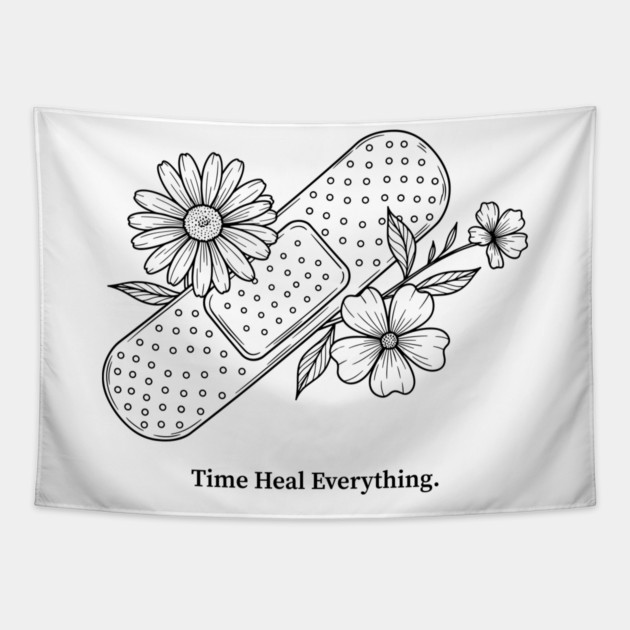 Time Heals Everything Tapestry by enrynz