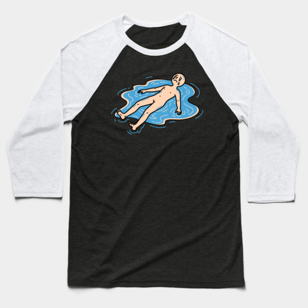 Crying Man Baseball T-Shirt by Digironin