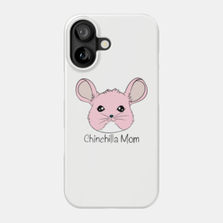 Cute Pink Chinchilla Mom - Kawaii Pet Sticker Phone Case