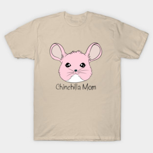 Cute Pink Chinchilla Mom - Kawaii Pet Sticker T-Shirt